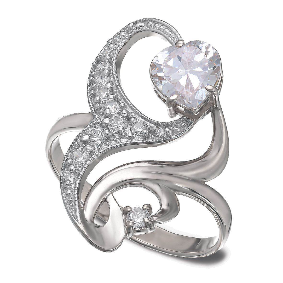 

Серебряное кольцо с фианитами Tango Jewellery Company 320064С размер 16.5