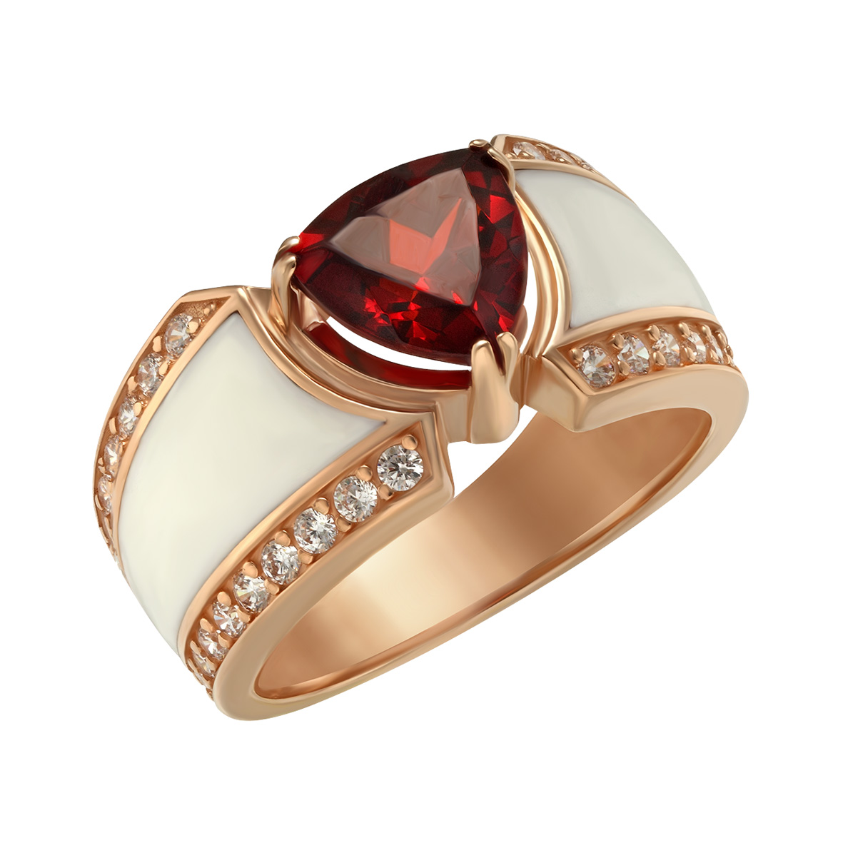 

Золотое кольцо с фианитами и эмалью Tango Jewellery Company 380367Е размер 17