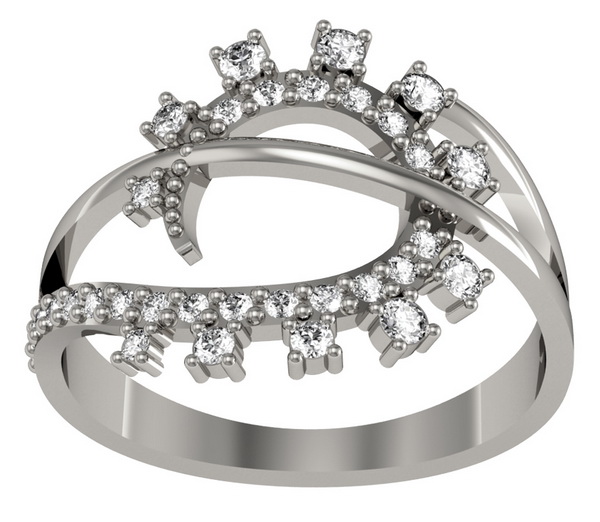 

Серебряное кольцо с фианитами Tango Jewellery Company 380106С размер 17