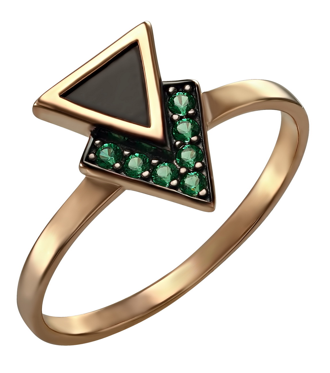 

Золотое кольцо с агатом и фианитами Tango Jewellery Company 369594 размер 16.5
