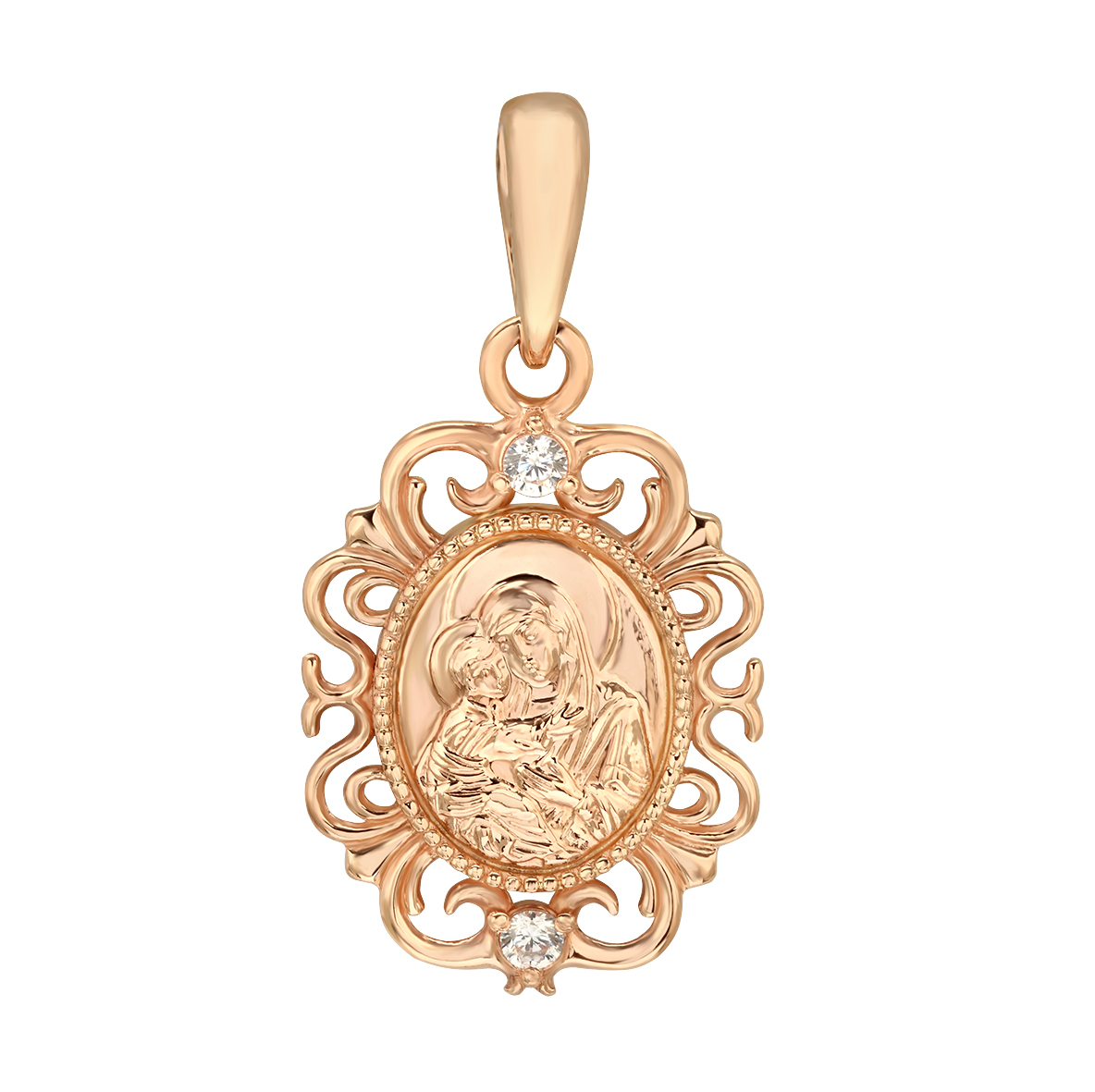 

Золотая ладанка Божьей матери "Владимирская" Tango Jewellery Company 160397