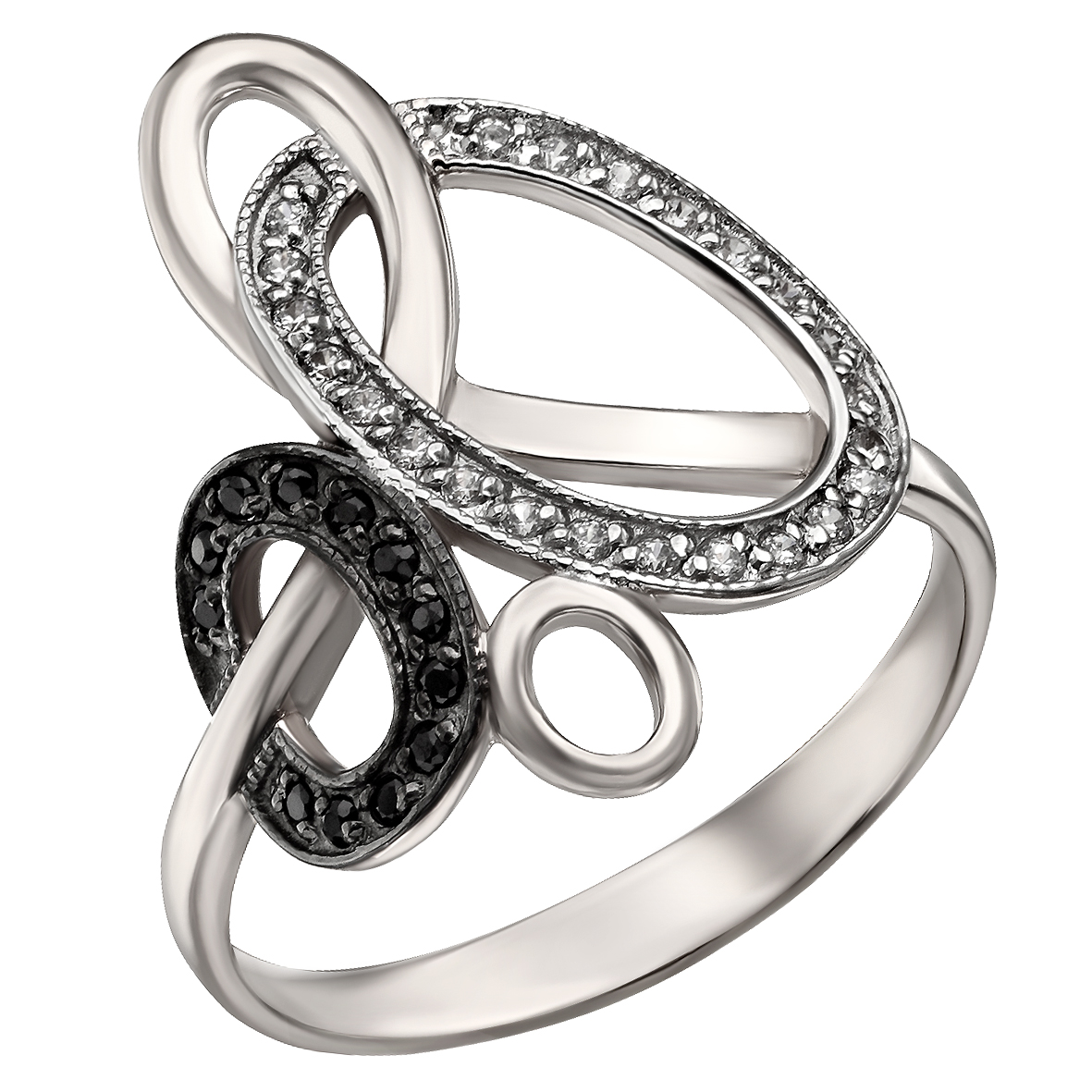 

Серебряное кольцо с фианитами Tango Jewellery Company 320868С размер 18