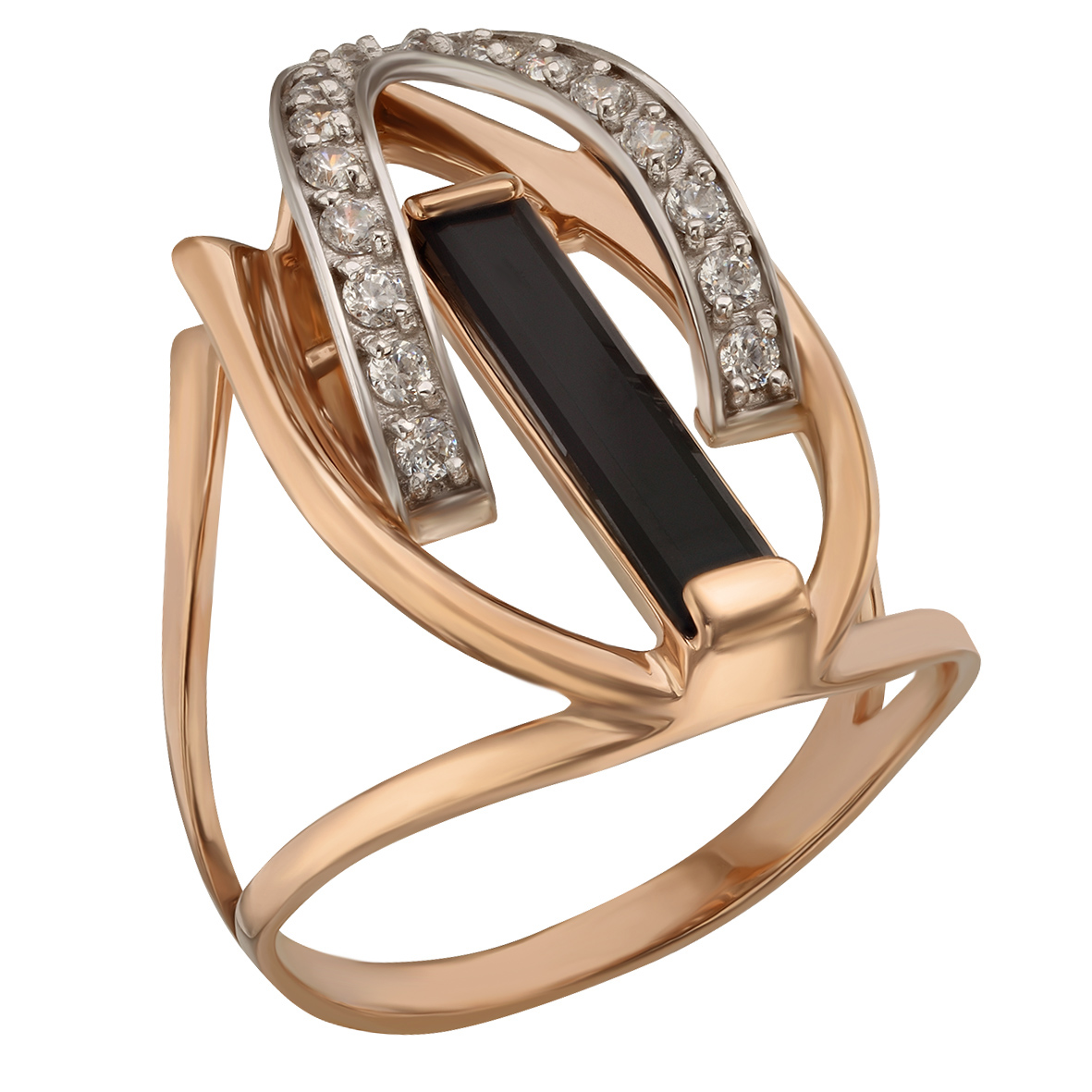 

Золотое кольцо с агатом и фианитами Tango Jewellery Company 379646 размер 17