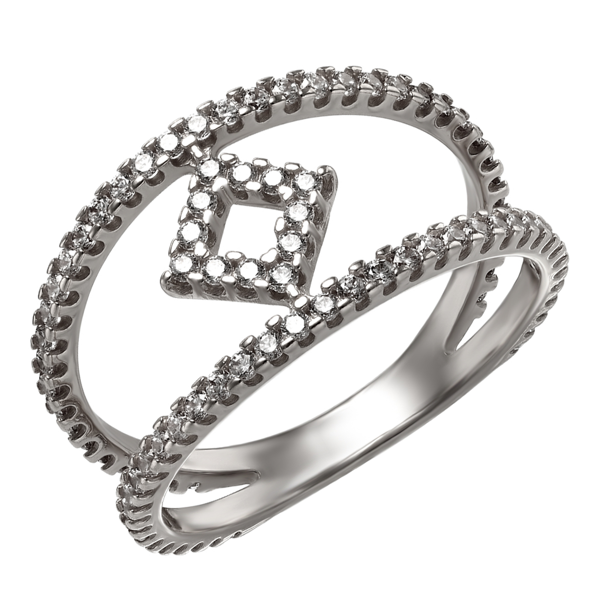 

Серебряное кольцо с фианитами Tango Jewellery Company 380356С размер 18.5