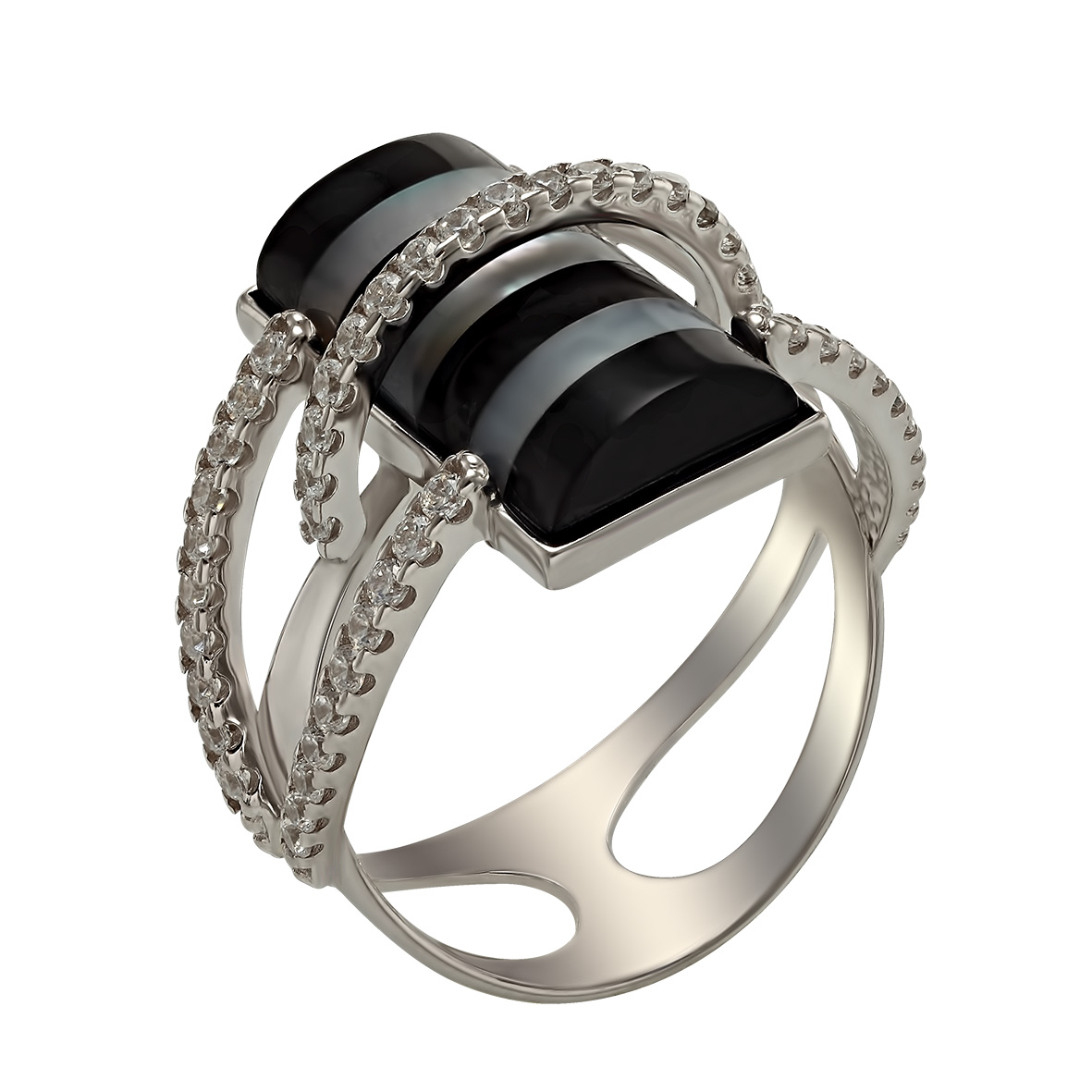 

Серебряное кольцо с агатом и фианитами Tango Jewellery Company 379730С размер 20.5