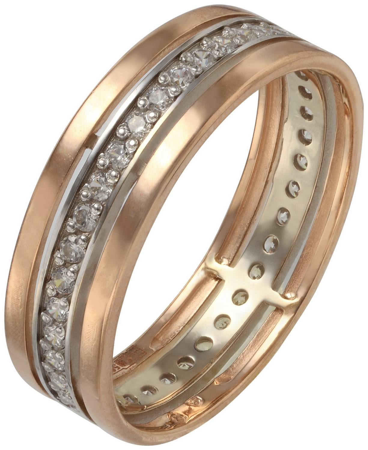 

Золотое кольцо с фианитами Tango Jewellery Company 330058 размер 18.5