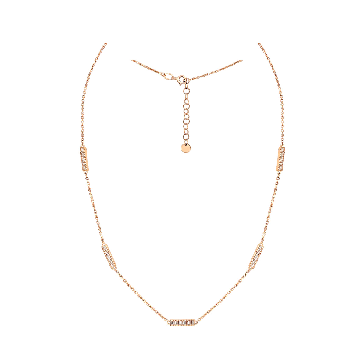 

Золотое колье с фианитами Tango Jewellery Company 860428 размер 400