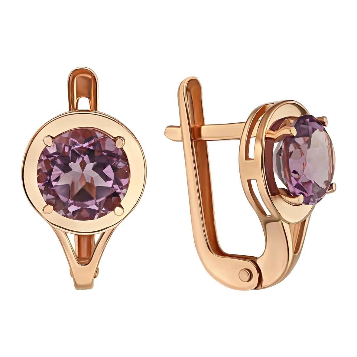 

Золотые серьги с аметистом Tango Jewellery Company 443761