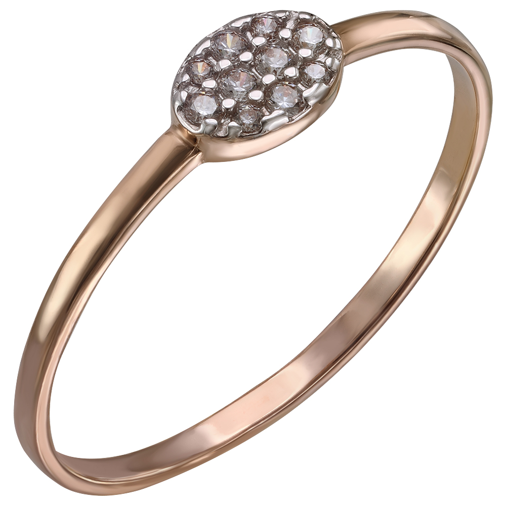 

Золотое кольцо "Элегантность" с фианитами Tango Jewellery Company 380459 размер 17