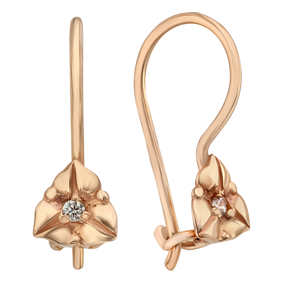 

Золотые серьги с фианитами Tango Jewellery Company 470713
