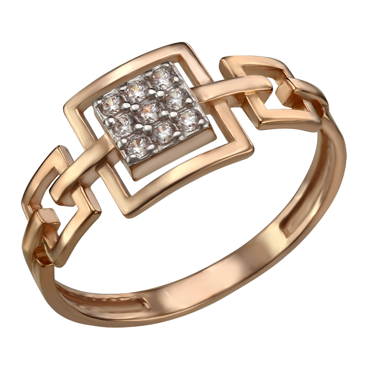 

Золотое кольцо с фианитами Tango Jewellery Company 380438 размер 18.5