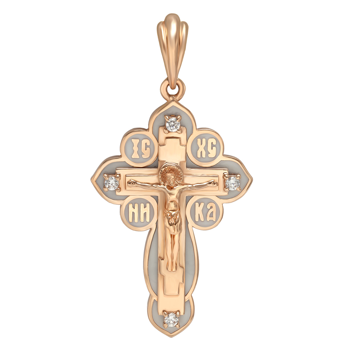 

Золотой крест с фианитами и эмалью Tango Jewellery Company 240078Е