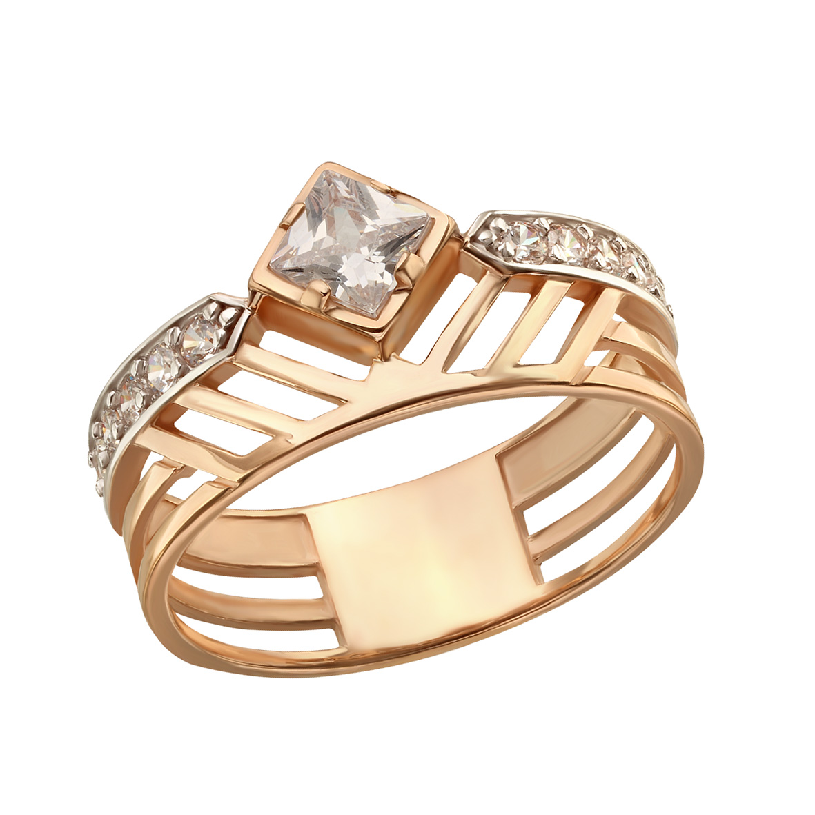 

Золотое кольцо с фианитами Tango Jewellery Company 380571 размер 18.5