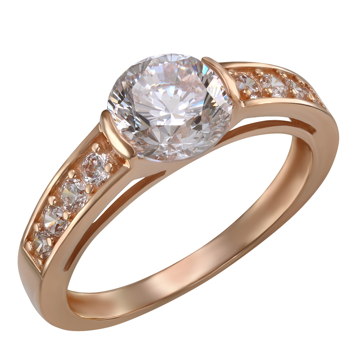 

Золотое кольцо с фианитами Tango Jewellery Company 380454 размер 17