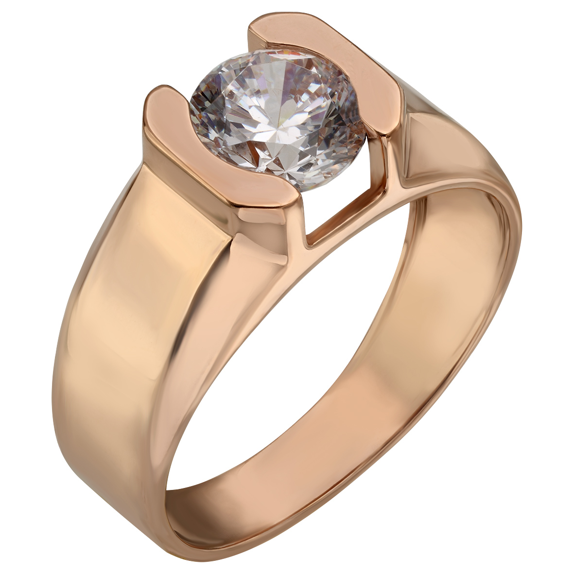 

Золотое кольцо с фианитом Tango Jewellery Company 380439 размер 19