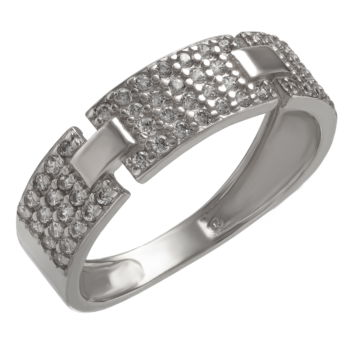 

Золотое кольцо с фианитами Tango Jewellery Company 380364В размер 17