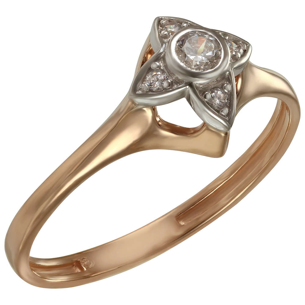 

Золотое кольцо с фианитами Tango Jewellery Company 330660 размер 17.5