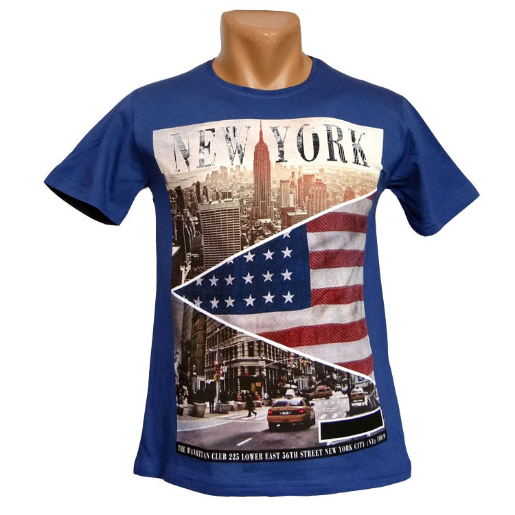 

Мужская футболка New York Sport Line 2235 S цвет синий
