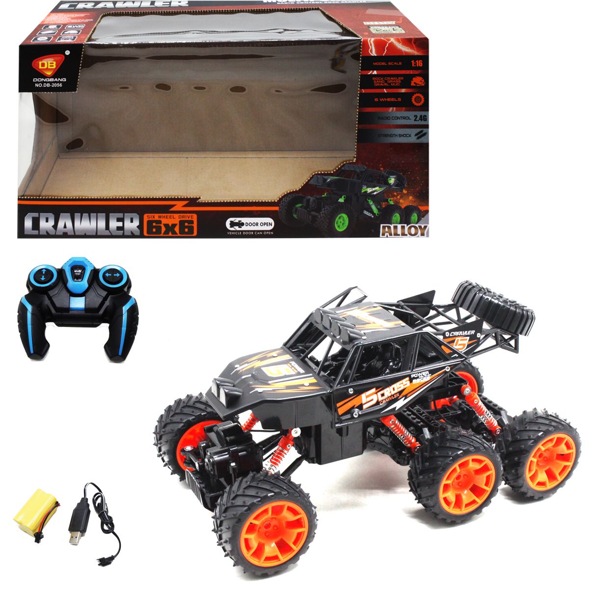 

Машина на радиуправлении Crawler оранжевая MiC (DB-2056) (176548)