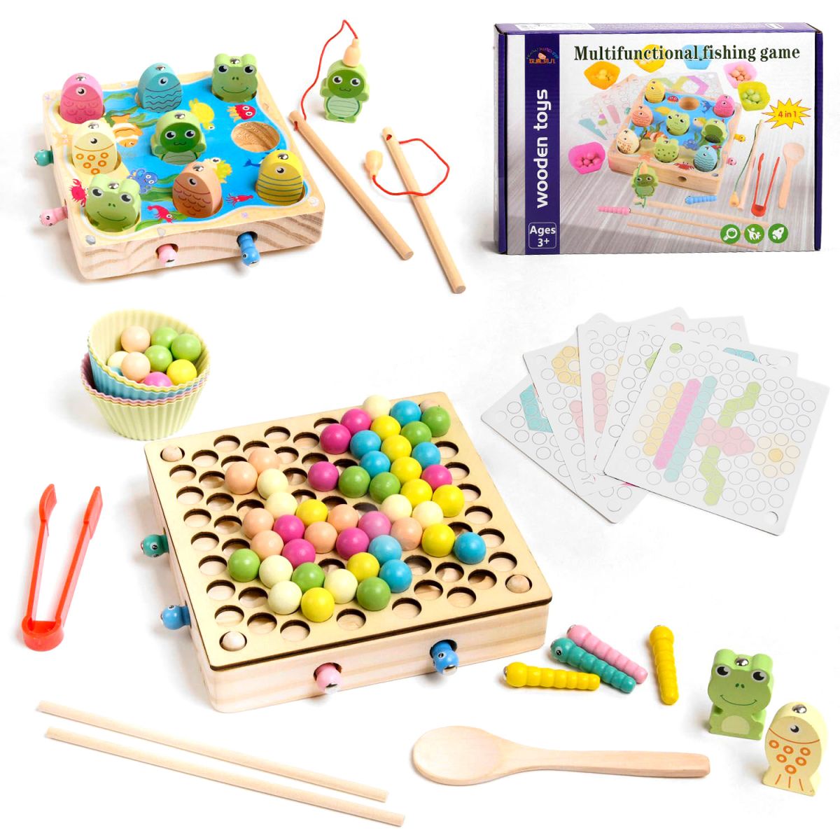 

Деревянная логическая игра 4в1 MiC (С48691) (178055)