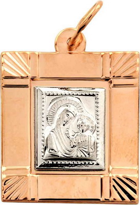 

Золотая ладанка "Казанская икона Божией Матери" Tango Jewellery Company 120697