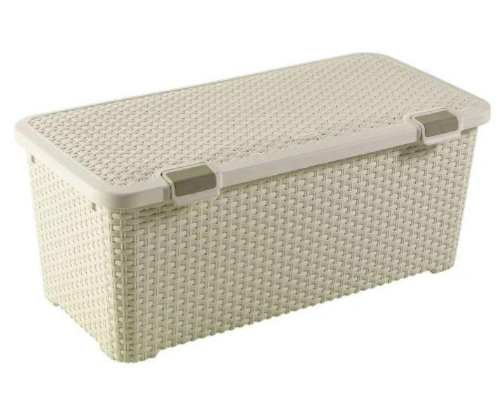 

Контейнер для хранения Curver Rattan Style Trunk 72L Кремовый
