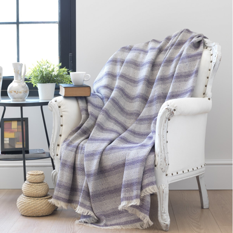 

Плед Eponj Home Denizli Kareli 190x200 см Фиолетовый svt-2000022283199