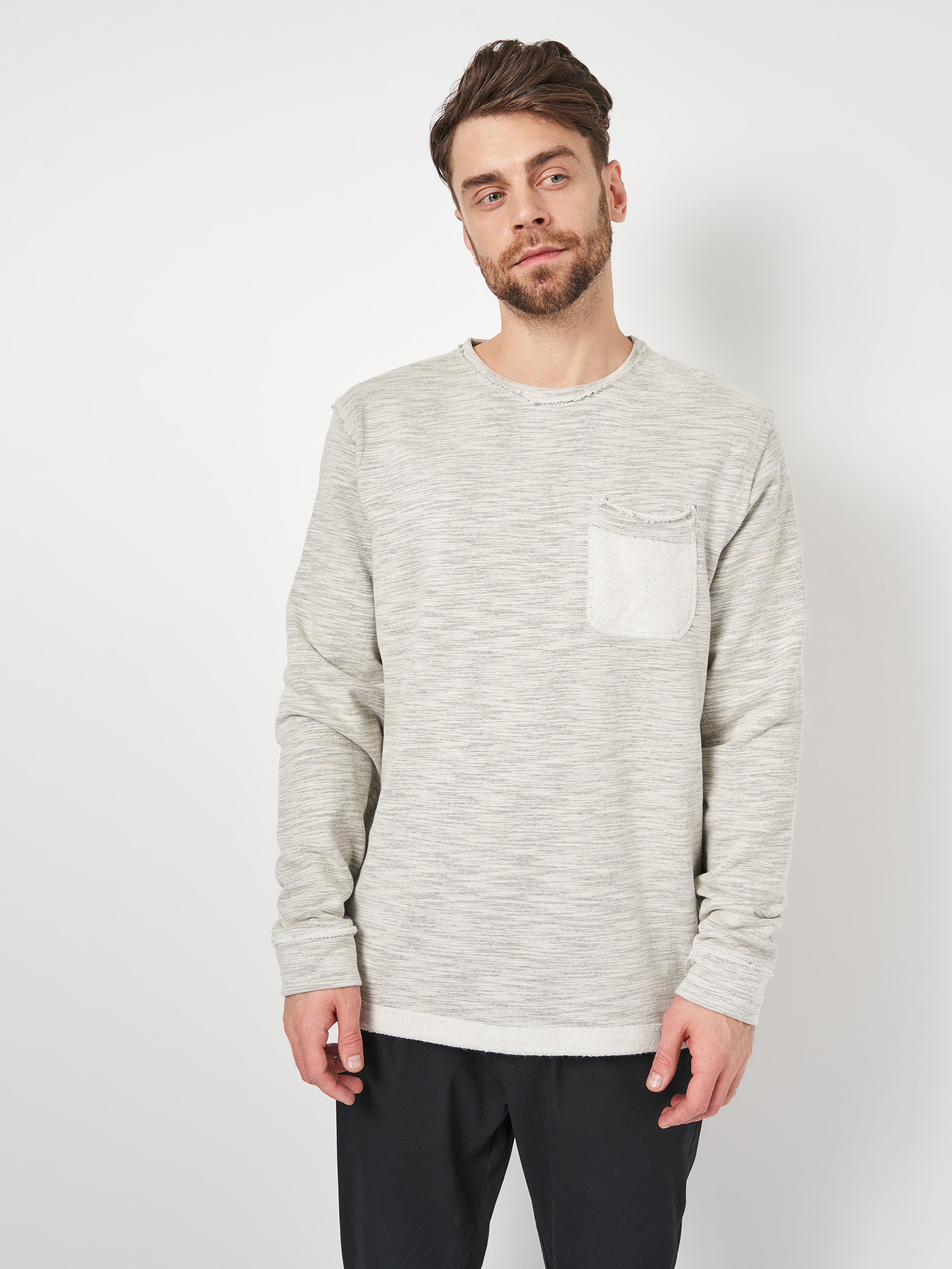 

Лонгслив Blend XAZ102457JSIB  Светло-серый/Серый, Лонгслив Blend XAZ102457JSIB XL Светло-серый/Серый