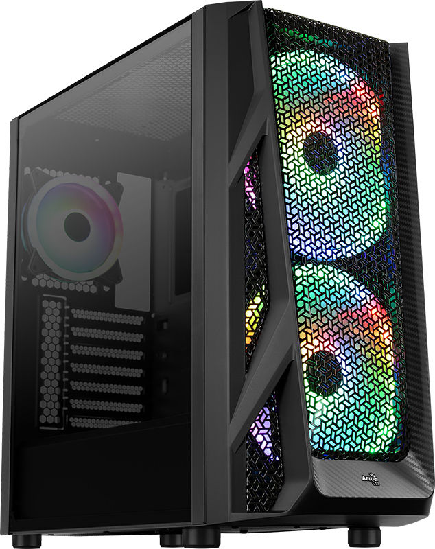 

Корпус Aerocool AirHawk Duo-G-BK-v1 Black Mid Tower ARGB (6684741)