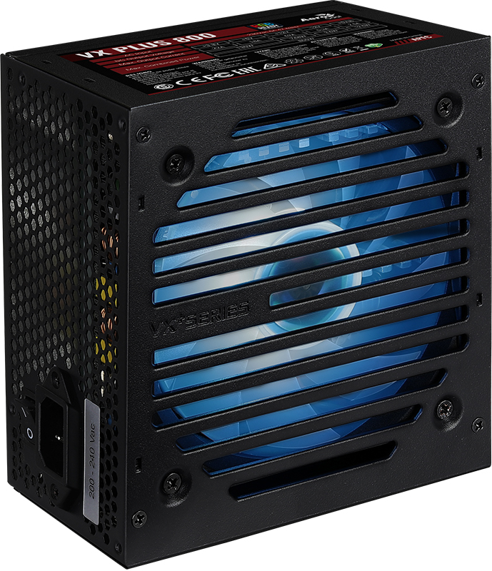 

Блок живлення Aerocool VX PLUS 800 RGB 800W v.2.3 APFC 78+ Brown Box (6684710)