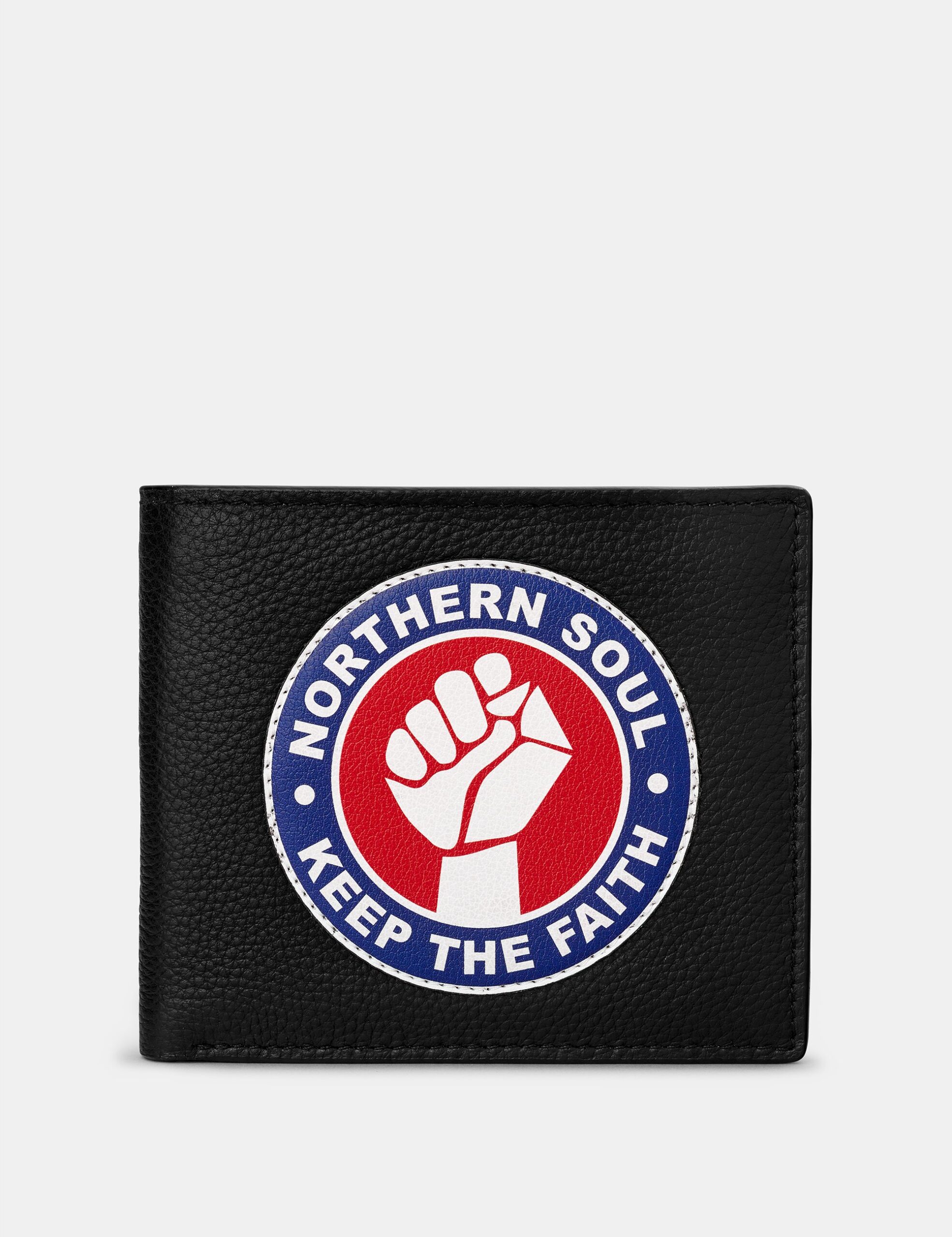 

Черный кожаный кошелек Northern Soul