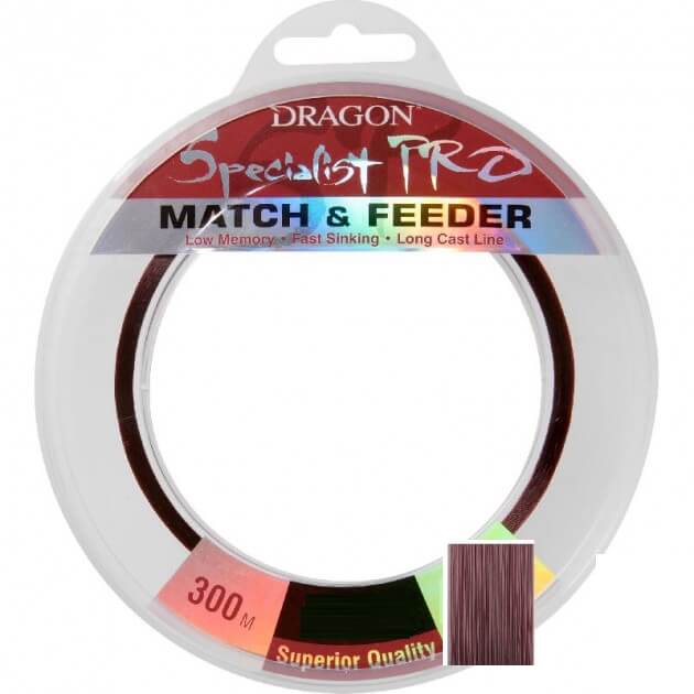 

Леска Dragon Specialist Pro Match - Feeder 300 м 0.30 мм 11.25 кг (TDC-31-09-030)