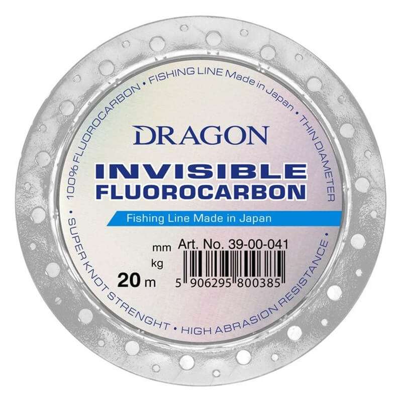 

Леска Dragon Invisible Fluorocarbon 20 м 0.74 мм 25.30 кг (TPO-39-00-074)