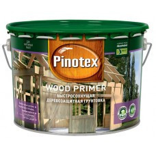

PINOTEX WOOD PRIMER Глубоко впитывающаяся быстросохнущая деревозащитная грунтовка Бесцветная 10 л
