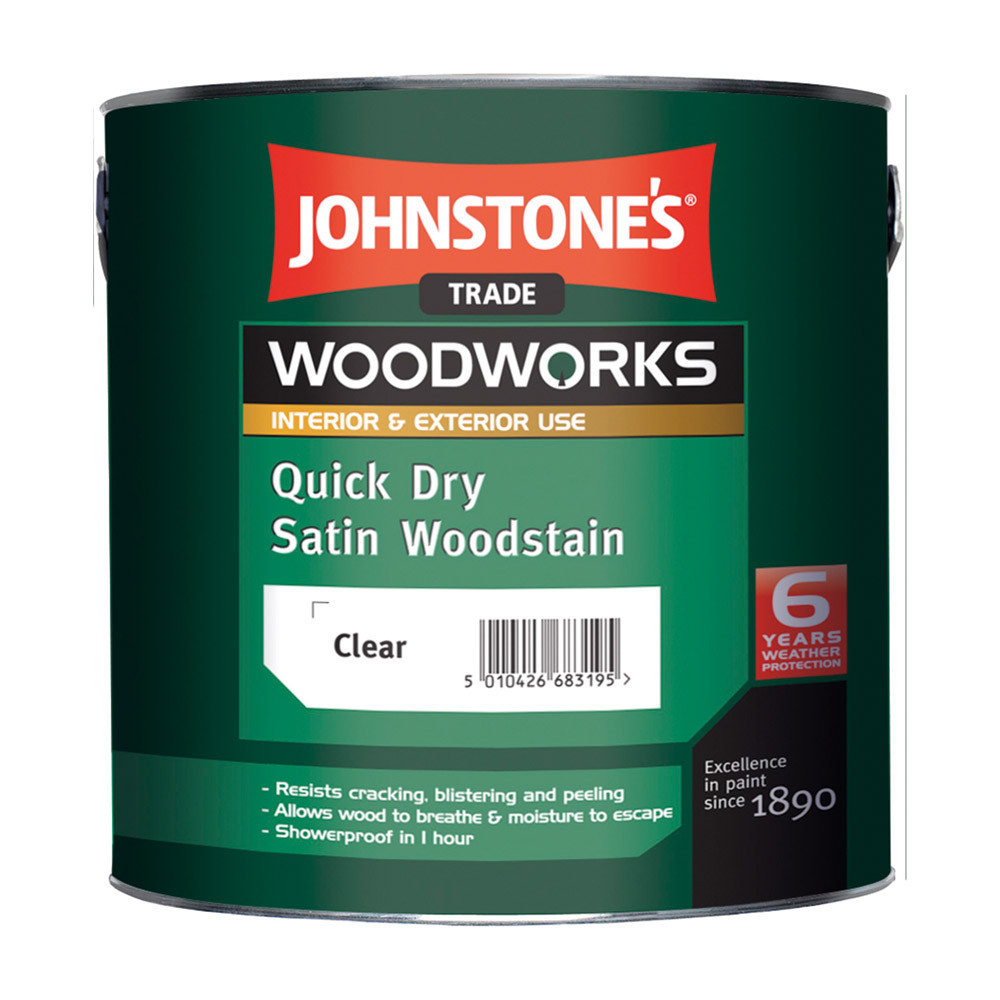

Быстросохнущий антисептик Johnstone's Quick Dry Satin Woodstain 2,5 л