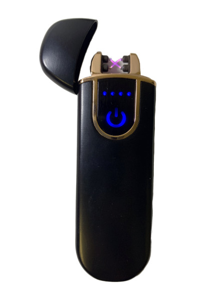 

USB зажигалка электроимпульсная LIGHTER VIP QQ черная