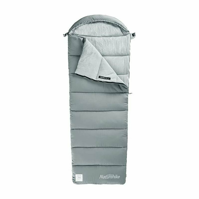 

Спальник с капюшоном Naturehike M400 NH20MSD02, серый, правый