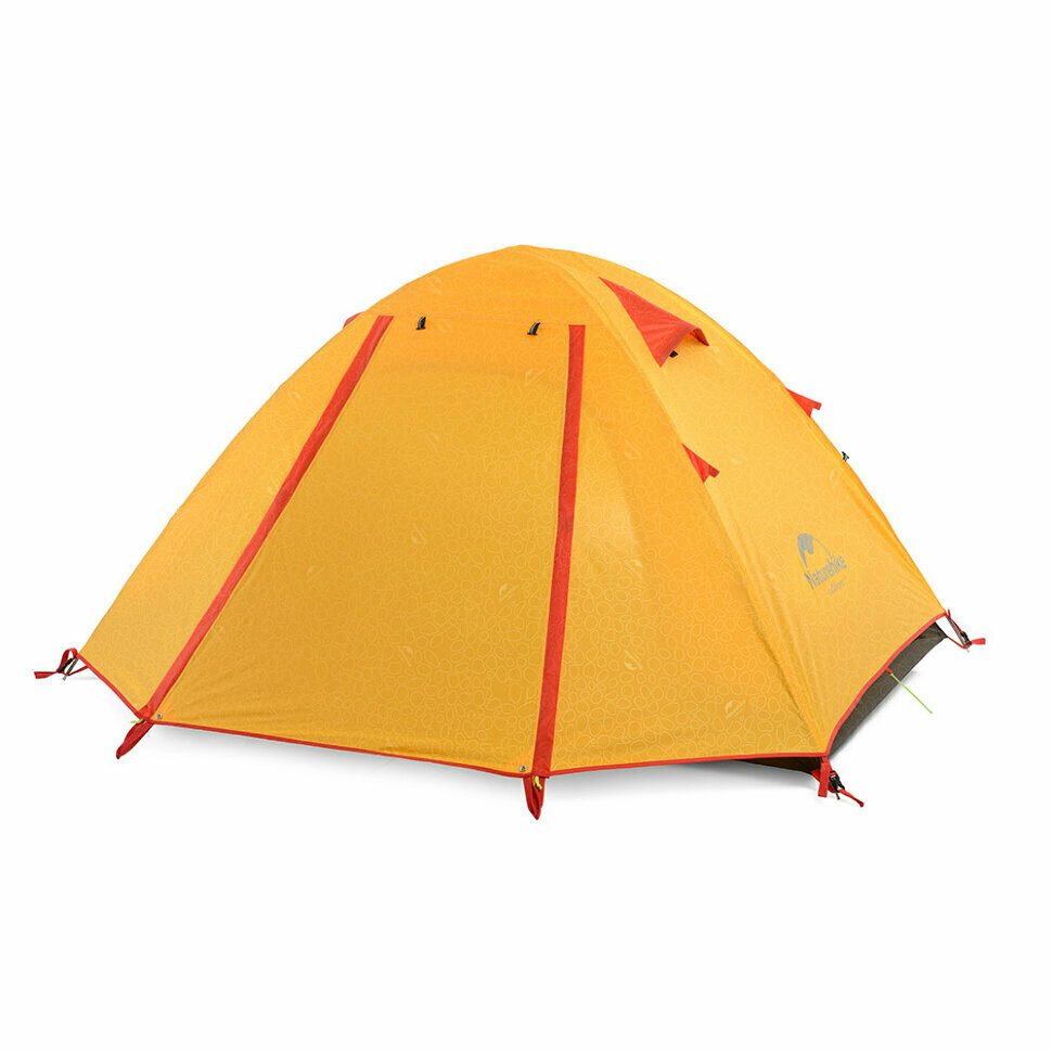 

Палатка Naturehike P-Series NH18Z033-P, 210T / 65D, трехместная, оранжевый