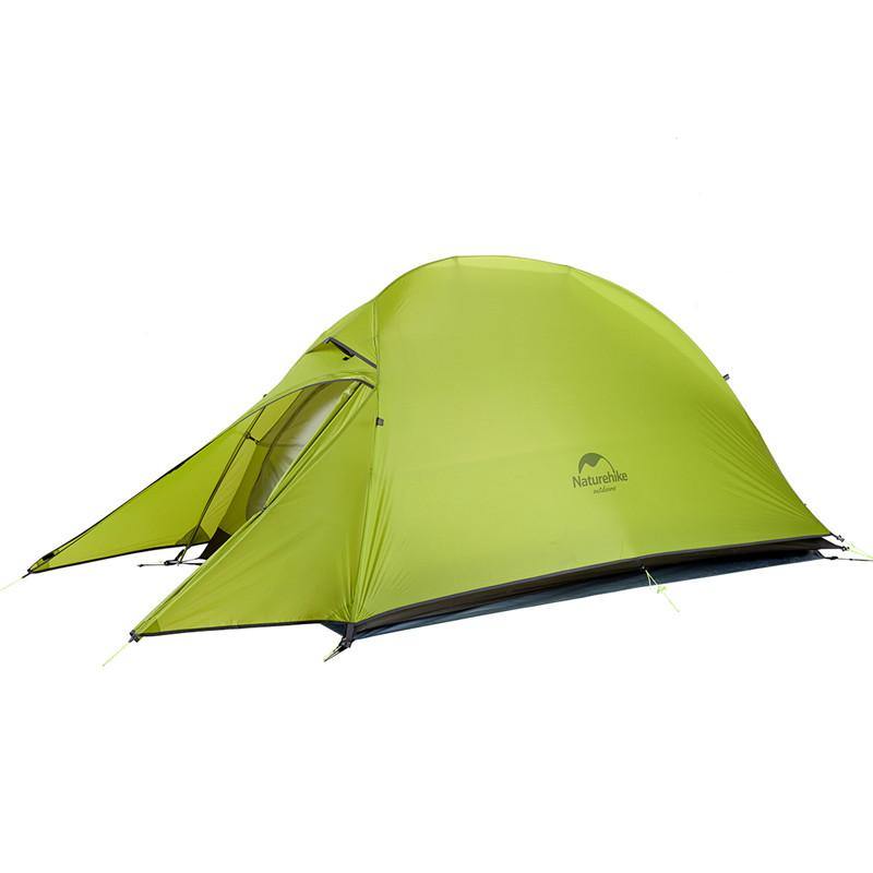 

Палатка Naturehike Сloud Up 1 Updated NH18T010-T, 210T сверхлегкая одноместная с футпринтом, зеленый