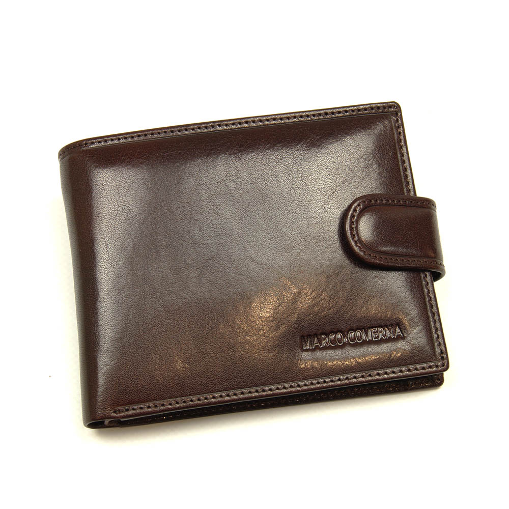 

Мужской кожаный кошелек Marco Coverna BK047-805 коричневый
