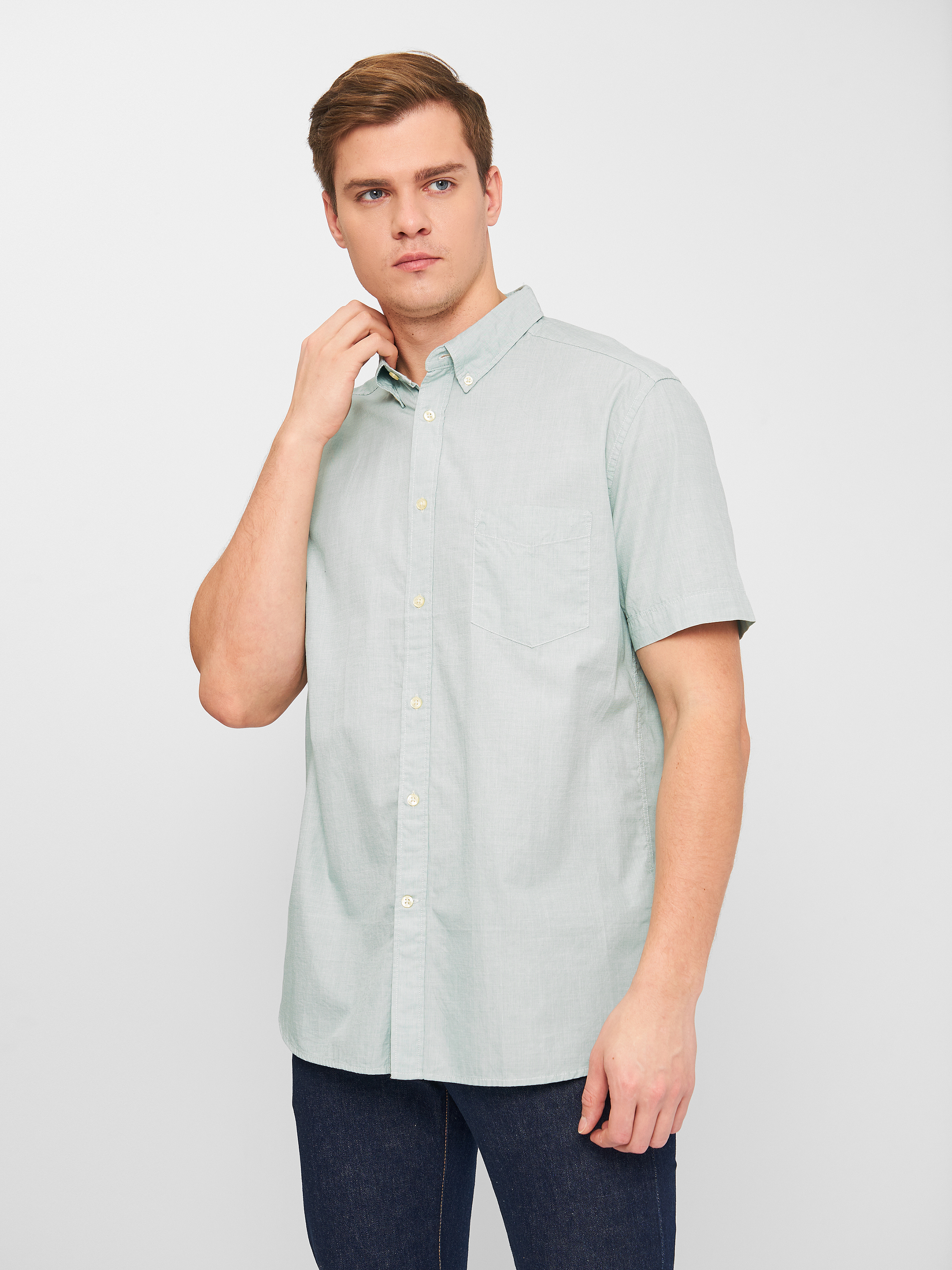 

Рубашка H&M 0244708-1  Мятная, Рубашка H&M 0244708-1 XL Мятная