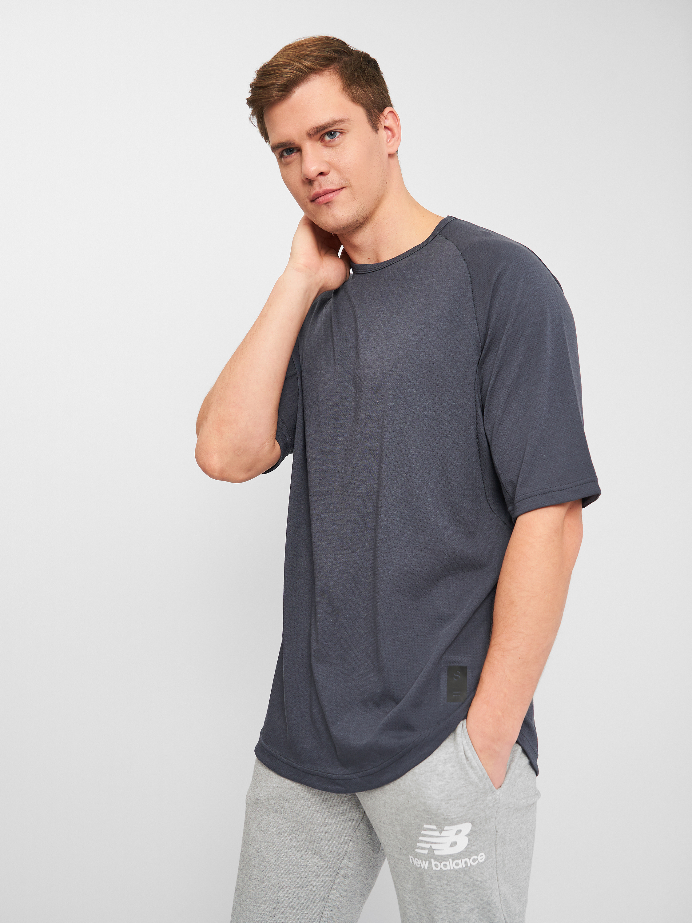 

Футболка H&M SPORT 0485804-5  Серо-голубая, Футболка H&M SPORT 0485804-5 XL Серо-голубая