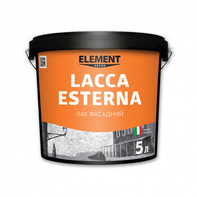 

Лак фасадный LACCA ESTERNA ELEMENT DECOR 5 л