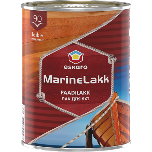 

Лак для яхт Eskaro Marine Lakk 90 0,95 л - Глянцевый уретан-алкидный лак для яхт, атмосферостойкий