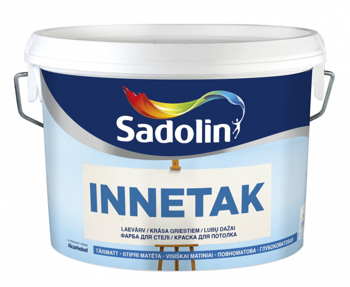 

Краска Sadolin INNETAK - краска для потолка, белая, 5 л.