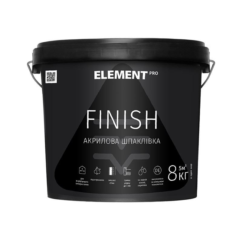 

Финишная акриловая шпатлевка FINISH "ELEMENT PRO" 15 кг