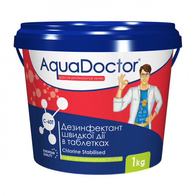 

Быстро растворимый дезинфекант в гранулах 50 кг AquaDoctor C60