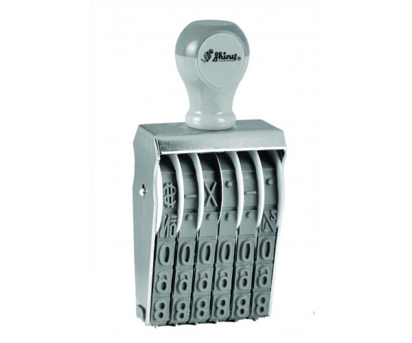 

Нумератор офісний стрічковий Shiny N-36 5 мм 6 значень (0000167)