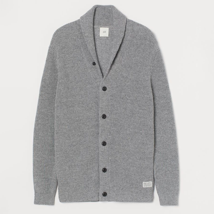 

Кардиган H&M 060899045  Серый, Кардиган H&M 060899045 L Серый