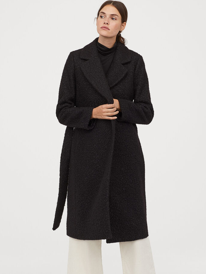 

Пальто H&M 060755362_black 40 Черное